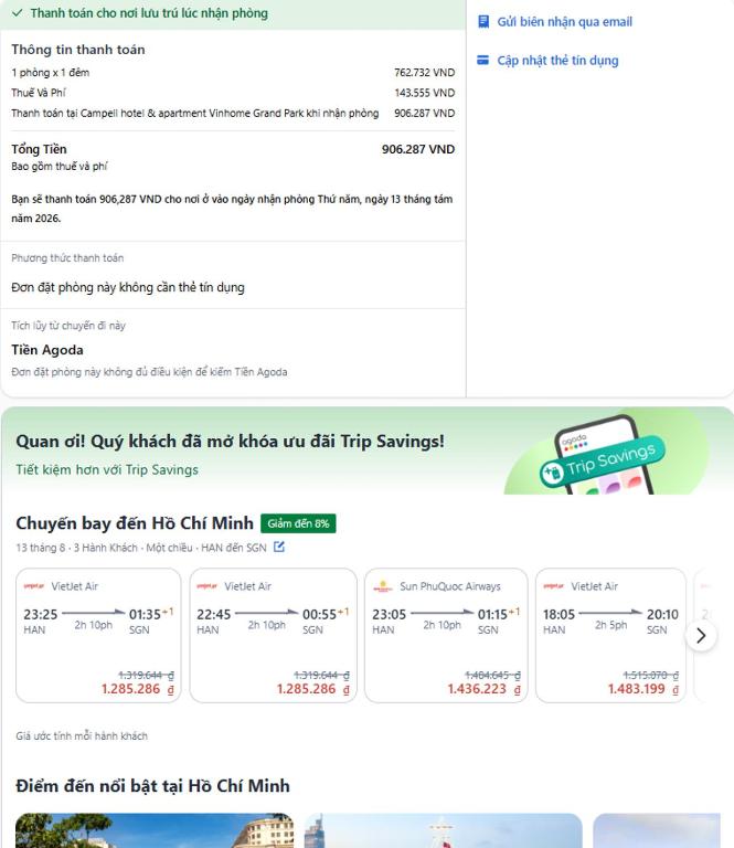 a screenshot of a cell phone page with a cell phone at Biệt thự Hoa Hồng Eco Central park in Ma Moi