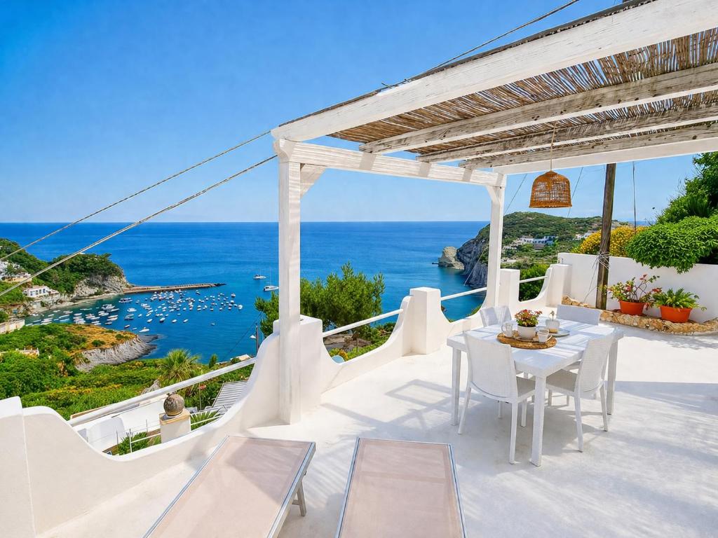 a villa with a view of the ocean at Maridea - Vela in Ponza