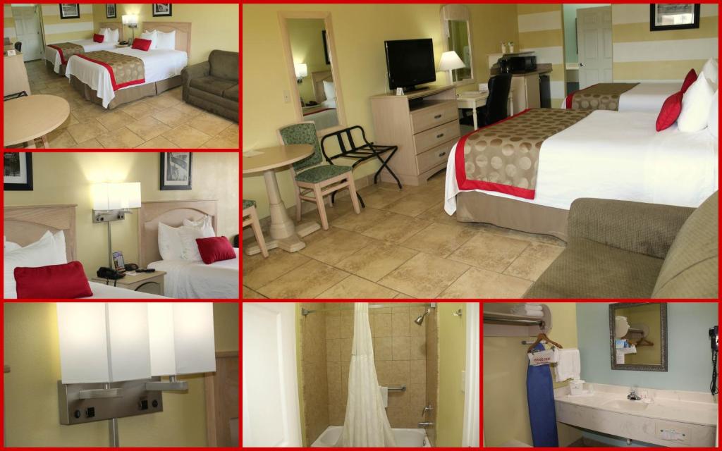 Ein Bett oder Betten in einem Zimmer der Unterkunft Ramada by Wyndham &amp; Suites South Padre Island