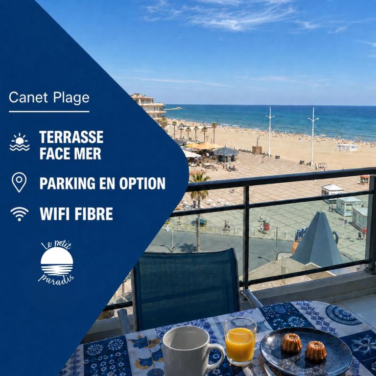T2 vue mer Canet Plage - Le Petit Paradis