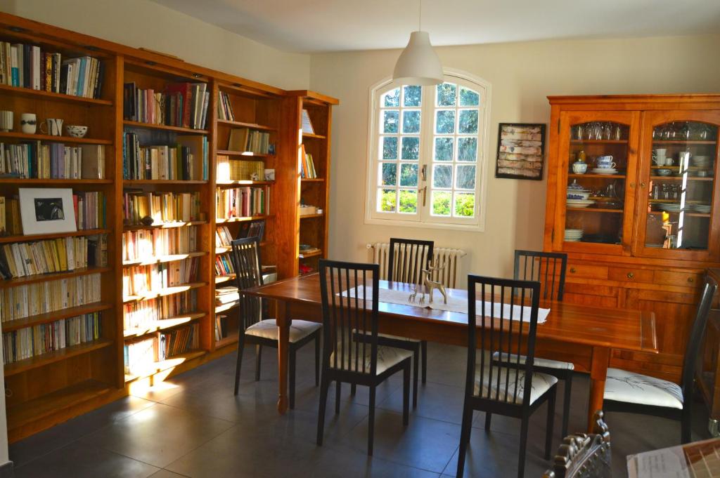 Knihovna v bed and breakfast