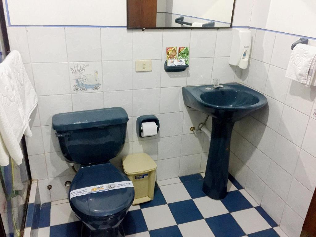 Koupelna v ubytování Hotel Somagg