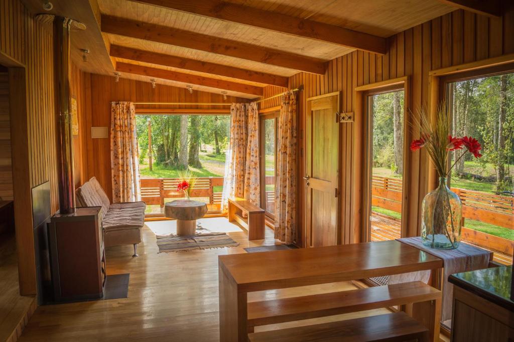 Posezení v ubytování Los Lingues Lodge