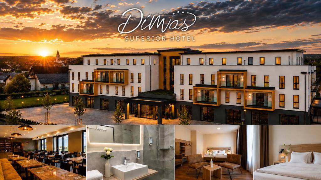 a collage of photos of a hotel at DiMas Hotel Ettenheim - Rust in Ettenheim