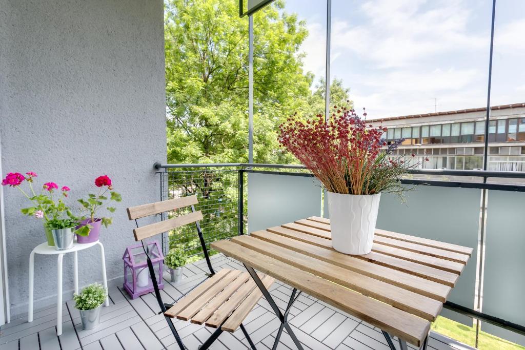 Balkon lub taras w obiekcie Go2Zagreb