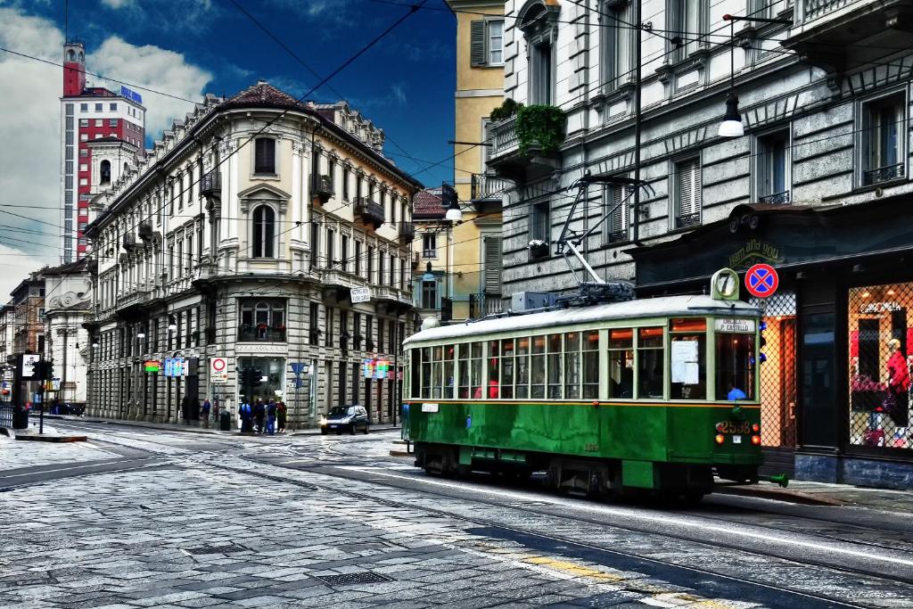 Výhľad na mesto Turín alebo výhľad na mesto priamo z penziónu