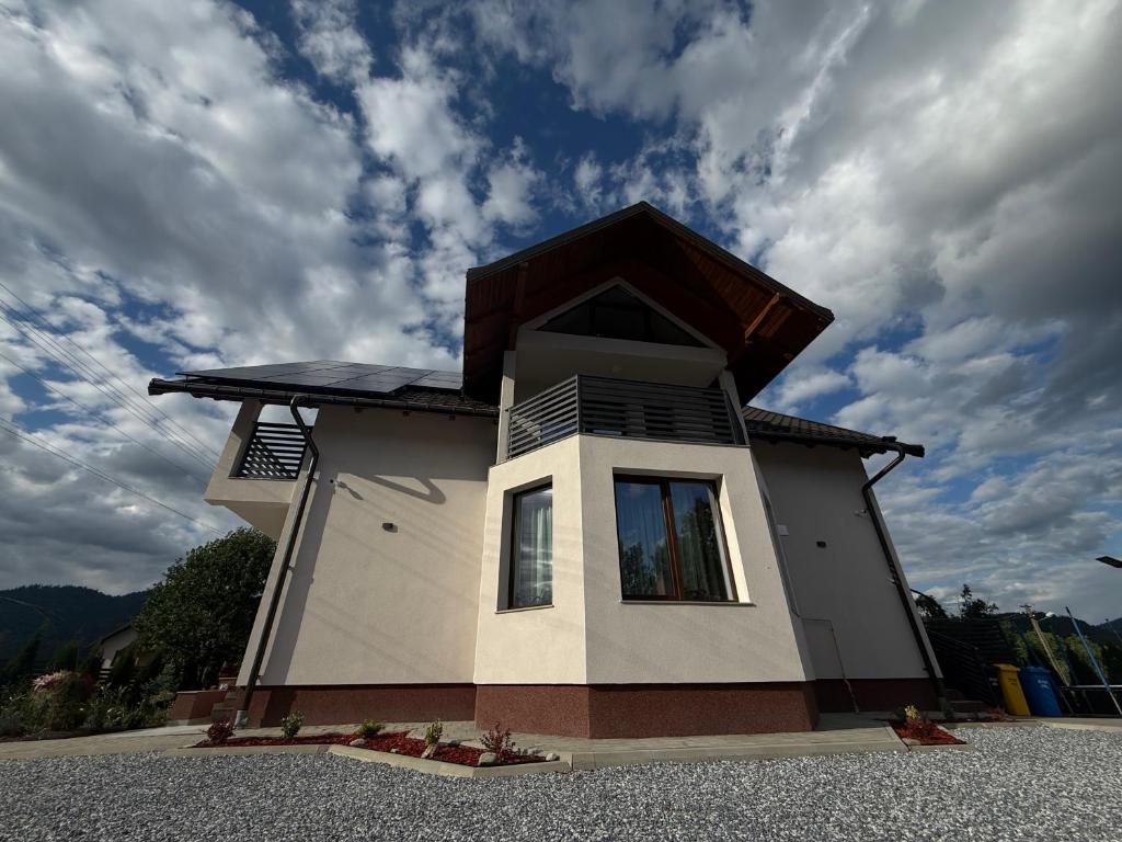 a small house with a window on top of it at VILA DAVELY in Câmpulung Moldovenesc