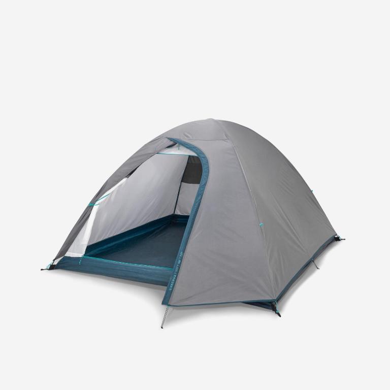 a grey and blue tent isolated on a white background at Camp Pineyard Ziro in Ziro