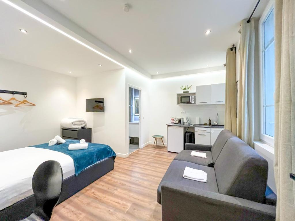 UrbanFlat 202 - Studio confortable pour 4 au centre de Paris
