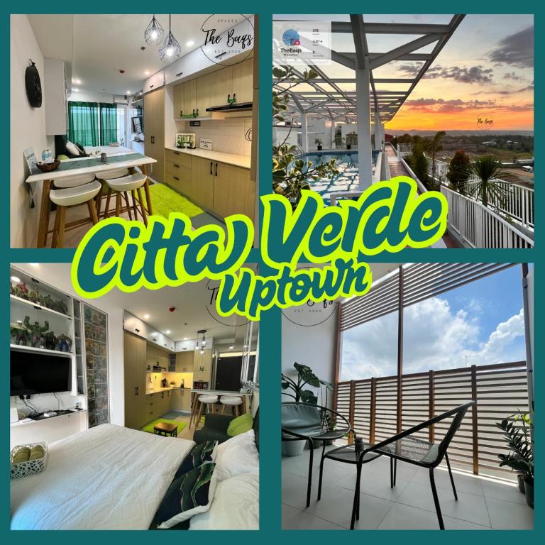 a collage of pictures of a apartment at Marvel Fan Studio Condo with Pool CDO TheBaqs in Balulang