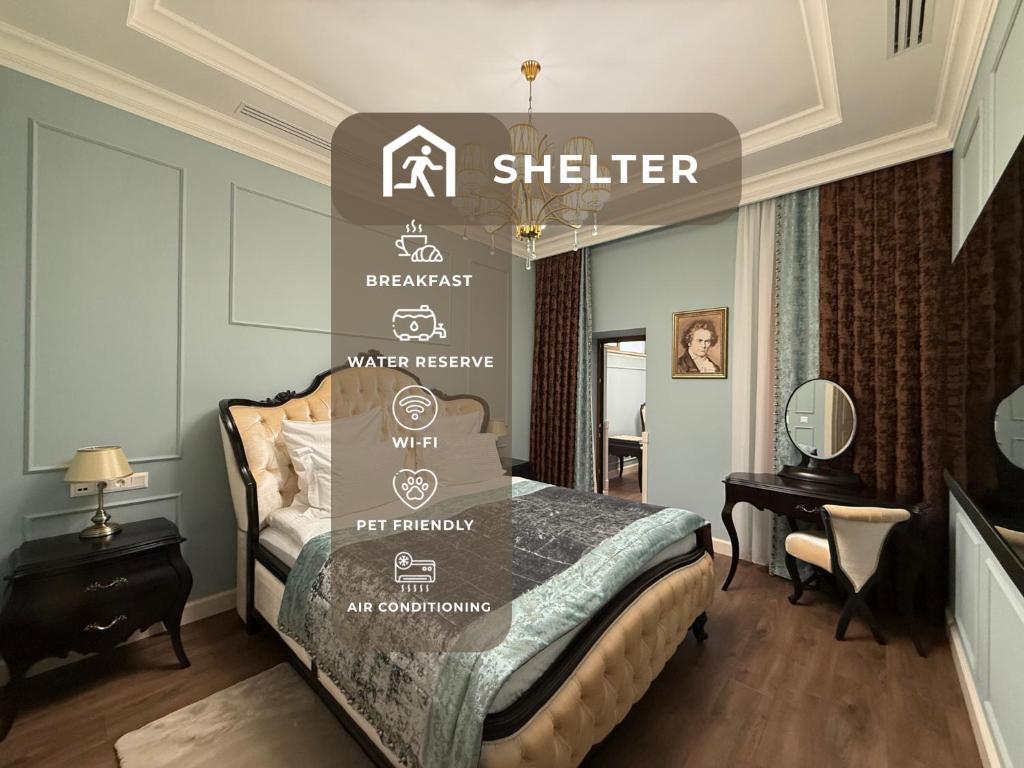 Llit o llits en una habitació de Leon Boutique Hotel