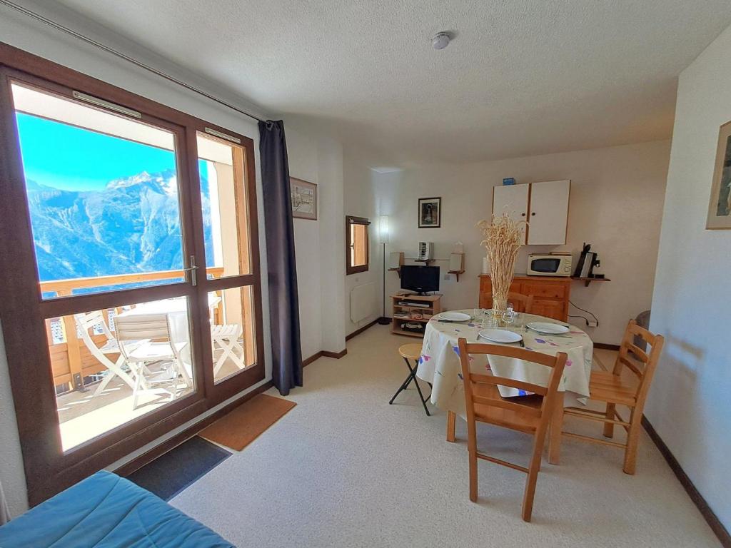 Studio 4 pers. aux Deux Alpes avec parking et vue dégagée