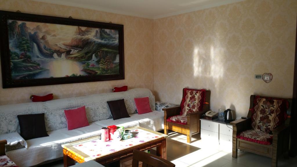 Posezení v ubytování Jumanyuan House