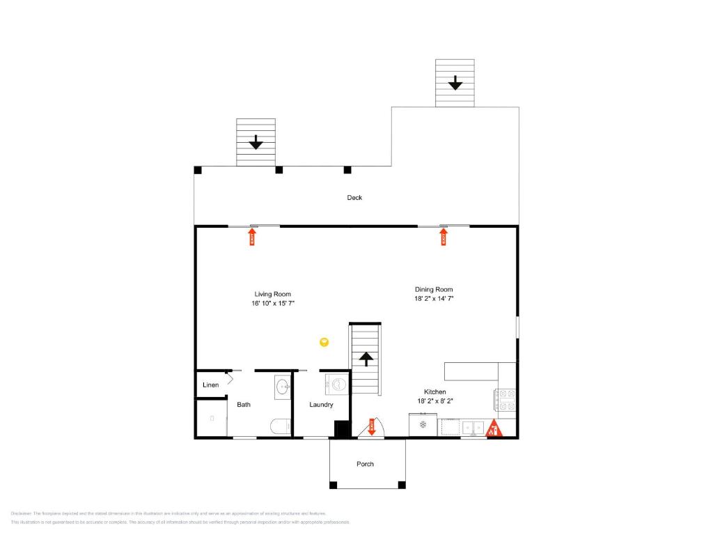 a floor plan of a house at Bear Trap in Swanton