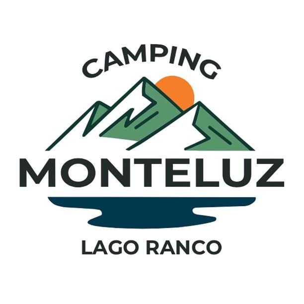 a logo for a mountain range with the words camping montelu laoco range at Camping Monteluz Lago Ranco in Lago Ranco