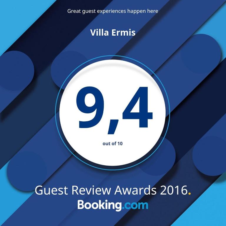 Certifikát, hodnocení, plakát nebo jiný dokument vystavený v ubytování Villa Ermis