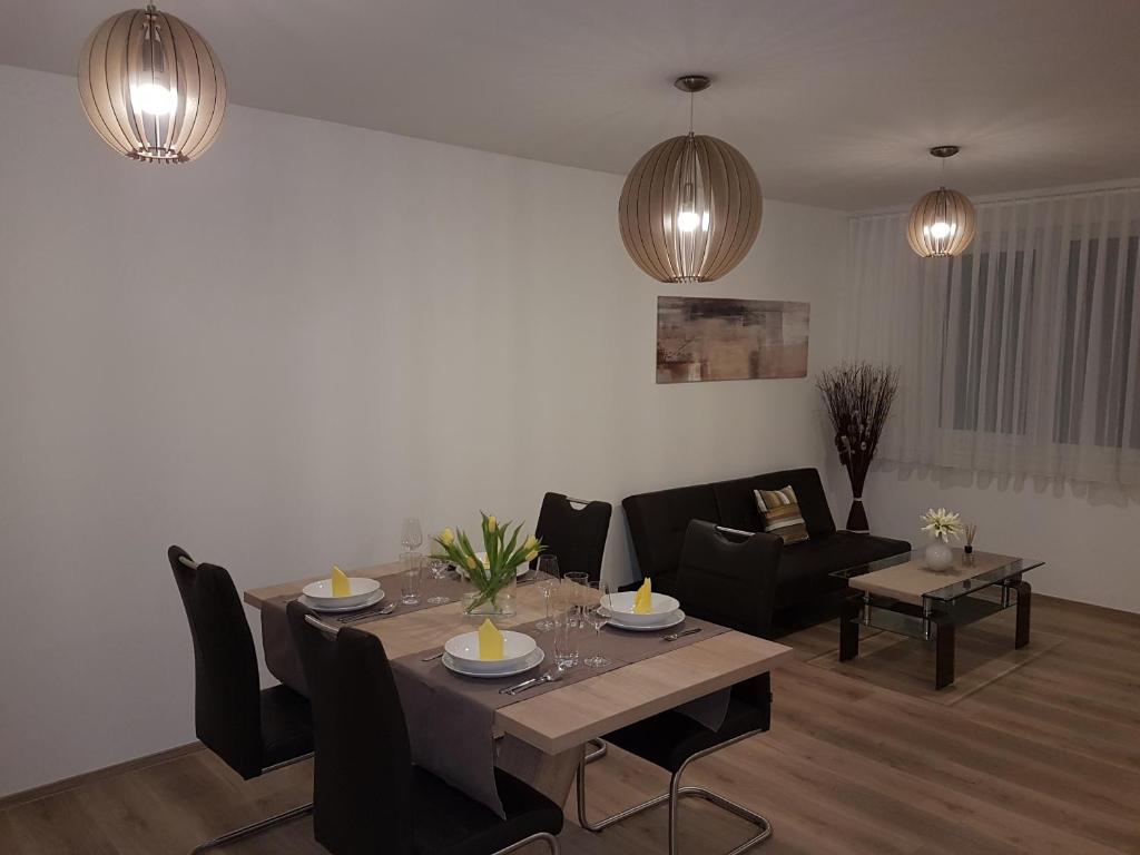 Posezení v ubytování PENTHOUSE Griemann 2 für max 4 Personen mit eigener großer Dachterrasse zum Relaxen!