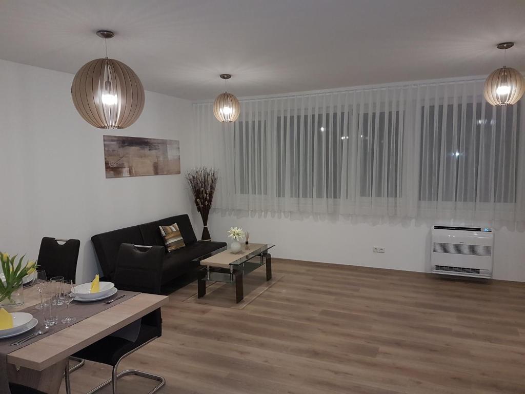 Kuchyň nebo kuchyňský kout v ubytování PENTHOUSE Griemann 2 für max 4 Personen mit eigener großer Dachterrasse zum Relaxen!