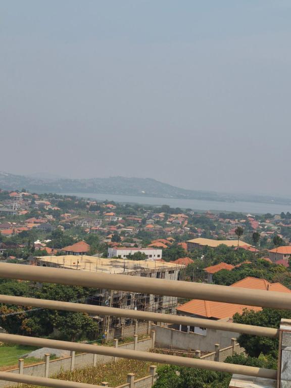 a view of a city from the top of a building at Pearl Stay in Entebbe