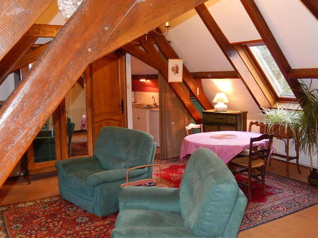 Гостиная зона в Chambres d'hôtes ''La Grand' Maison''