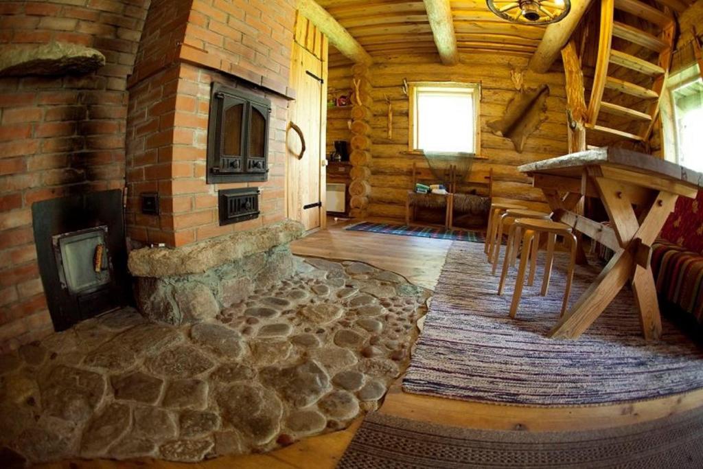 Posezení v ubytování Järve Cottages