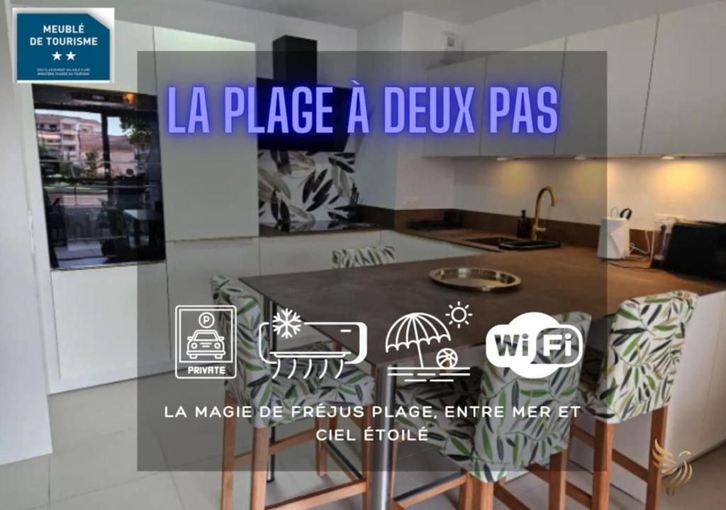 T2 Evasion Azur-4p 150m from t/sea, terrace, park.
