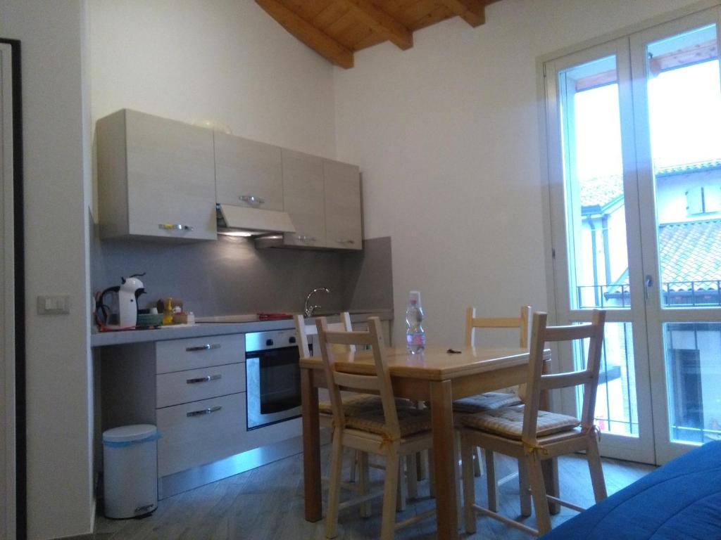 Kuchyň nebo kuchyňský kout v ubytování Up b&b