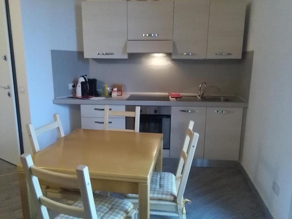 Kuchyň nebo kuchyňský kout v ubytování Up b&b