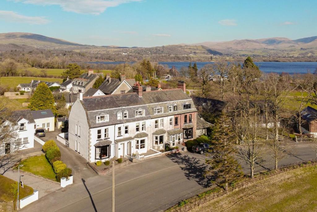 an aerial view of a large white house at 3 Bed in Bassenthwaite oc-lr197 in Bassenthwaite