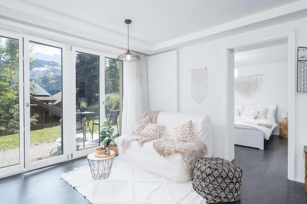 Cozy Adelboden Stay Parking & Mountain Views