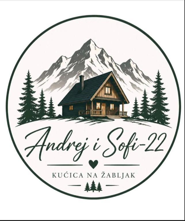 a log cabin with a mountain in the background at Vikendica AS22 in Žabljak