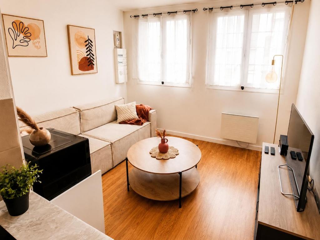 Saint Sever T2 Rénové Stationnement Gratuit Clinique Mathilde CHU Rouen - Linge & Ménage Inclus