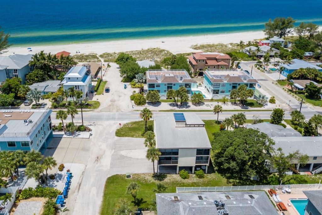an aerial view of a resort with the beach at Fountain Head 5 in Holmes Beach