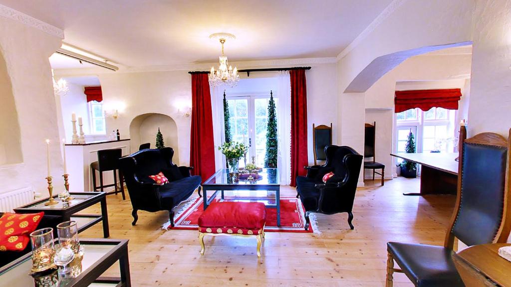 Posezení v ubytování Vraa Slotshotel