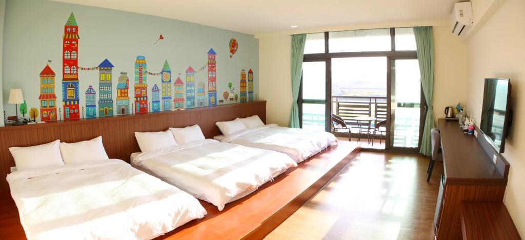 Postel nebo postele na pokoji v ubytování Mulin B&B
