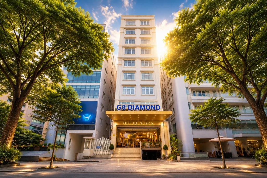 a view of the cgi diamond hotel in singapore at G8 Diamond Hotel Saigon in Ho Chi Minh City