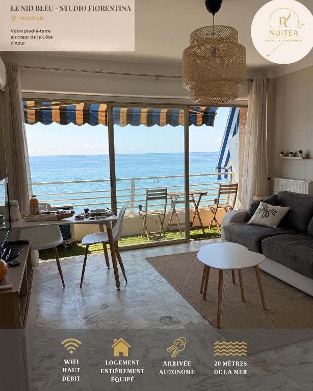 Le Nid Bleu - Studio Florentina à Menton