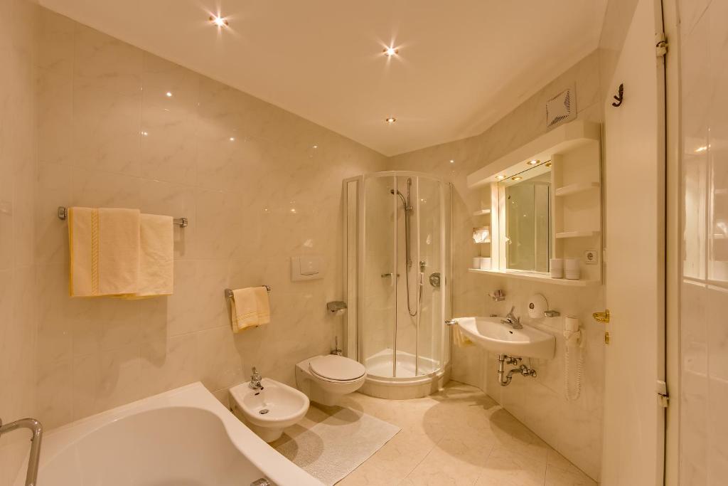 Koupelna v ubytování Hotel Berger Superior