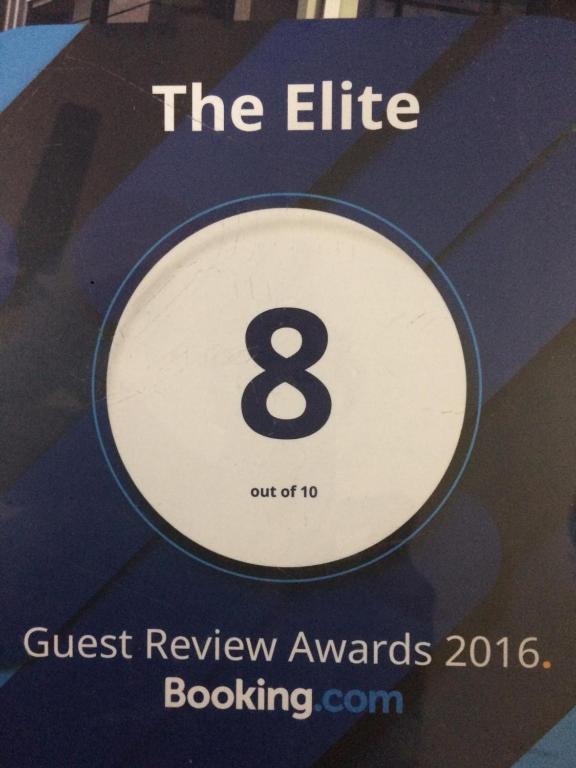 Certifikát, hodnocení, plakát nebo jiný dokument vystavený v ubytování The Elite Apartment Hotel