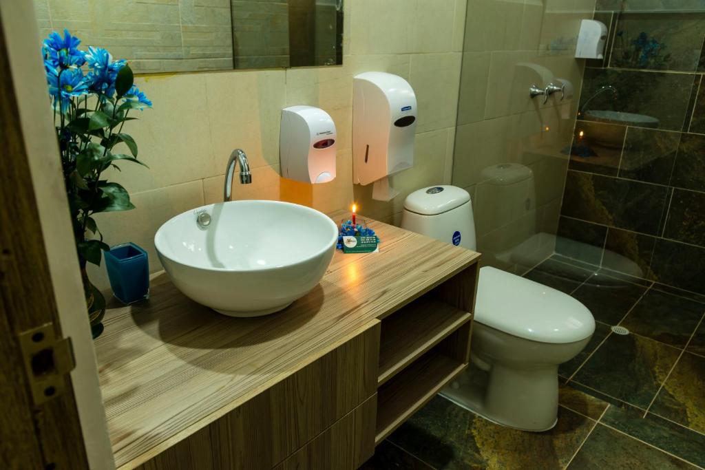 Koupelna v ubytování Hotel Barbacoa Uraba