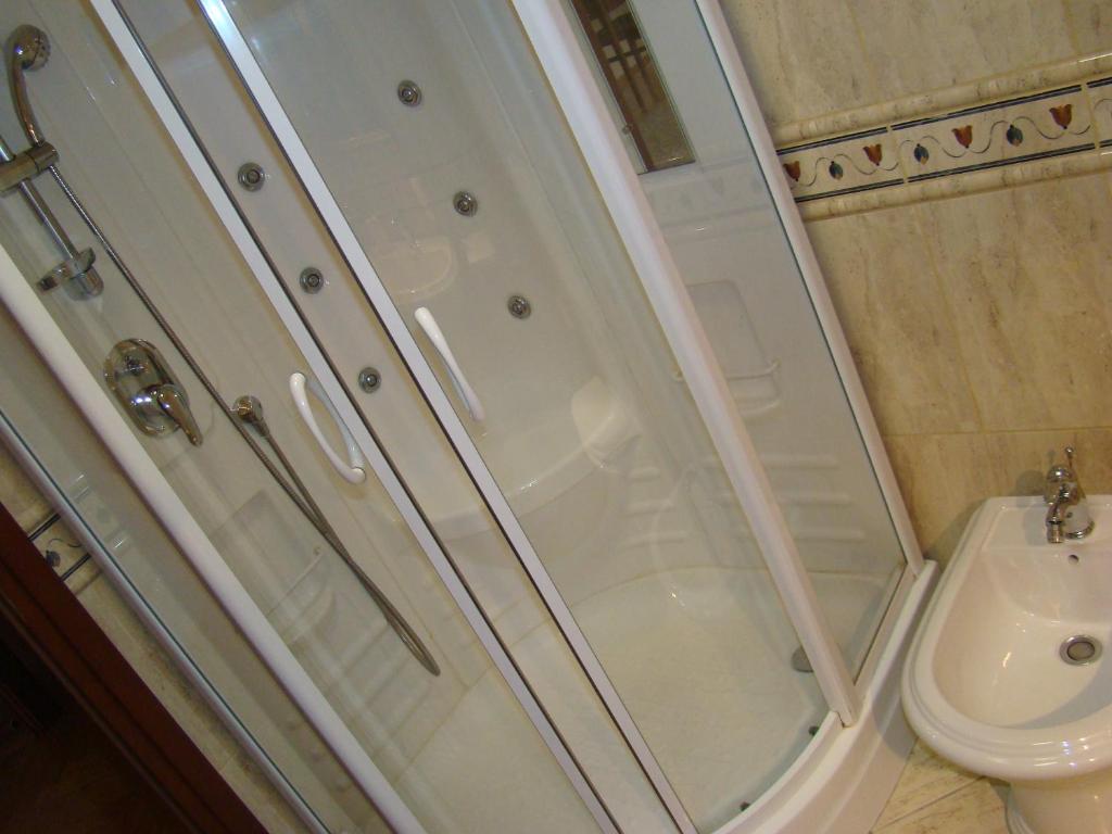 Koupelna v ubytování Hotel Vila Ariston