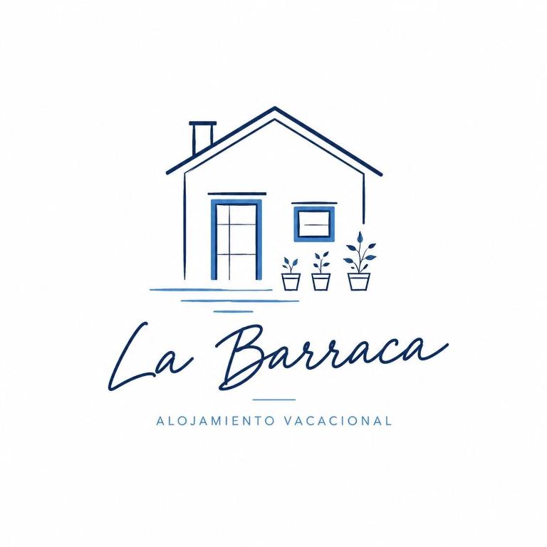 a logo for la barranca with a house at La Barraca in Gandía