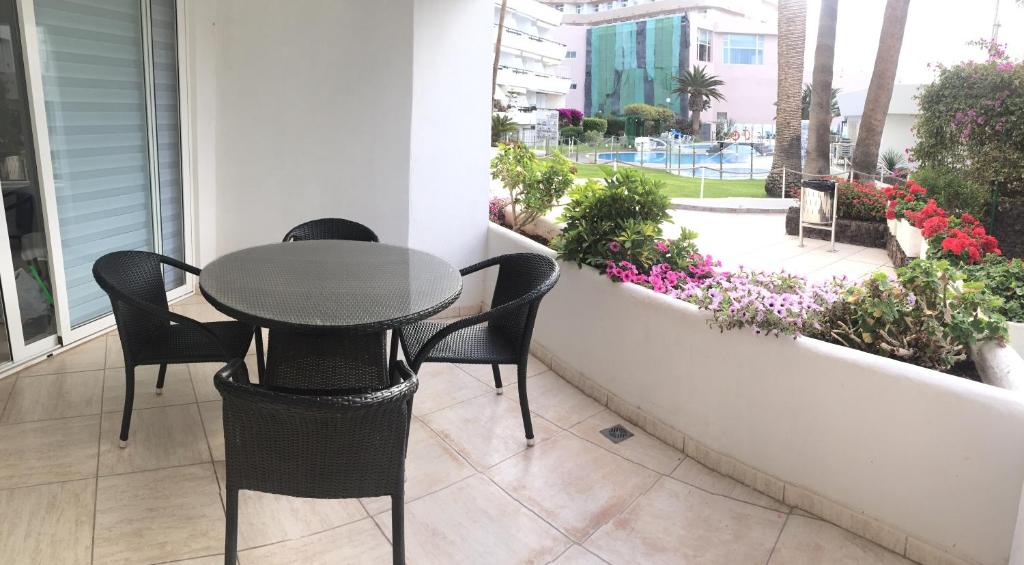Vonkajšia záhrada v ubytovaní Primera línea de mar ! Fantástico apartamento