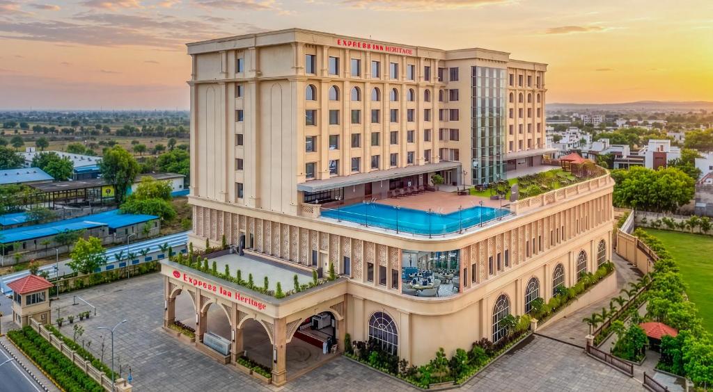 an aerial view of a building at Hotel Express Inn Heritage Aurangabad Airport in Aurangabad