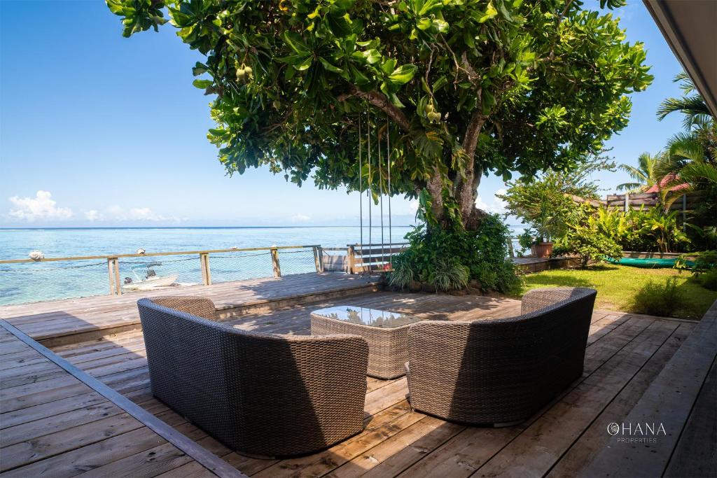 Villa Miti Vai - 3 CH 3 SDB Villa Bord de Mer - photo 4 - Moorea, Polynésie