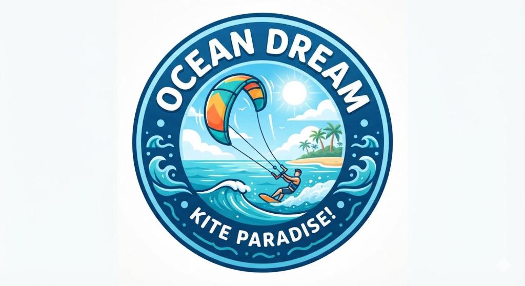 a crest of the ocean dream kite paraglider at Ocean Dream - Kite Paradise! in Cabarete