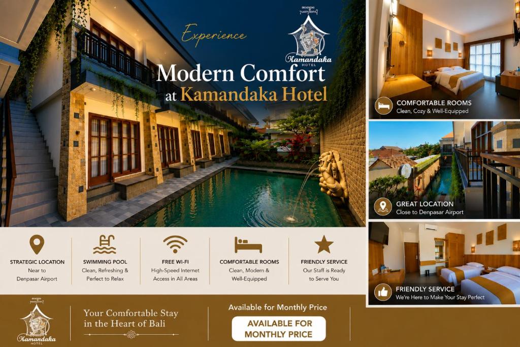a website for a hotel in kamandalaja hotel at Kamandaka Living in Kuta