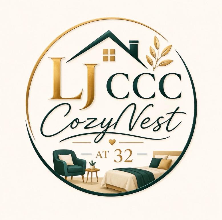 a sign for a hotel room with a bed and a bedroom at LJ CCC CozyNest at 32 Cebu Fast Wifi Netflix You tube in Cebu City