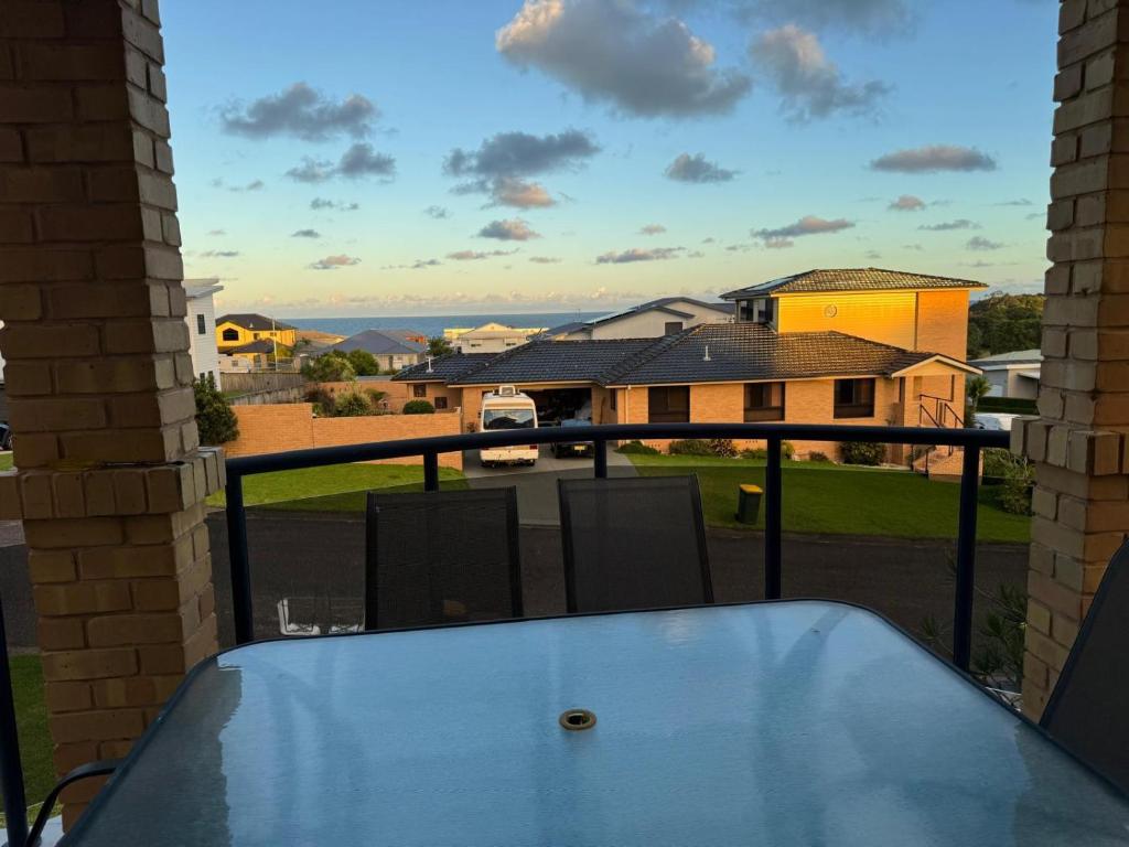 a view from the balcony of a house at Sapphire By The Sea in Diamond Beach