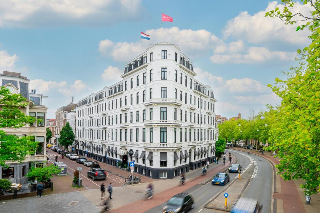 Udsigt til Amsterdam eller udsigt til byen taget fra hotellet
